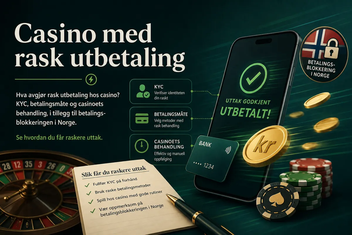 Casino med rask utbetaling