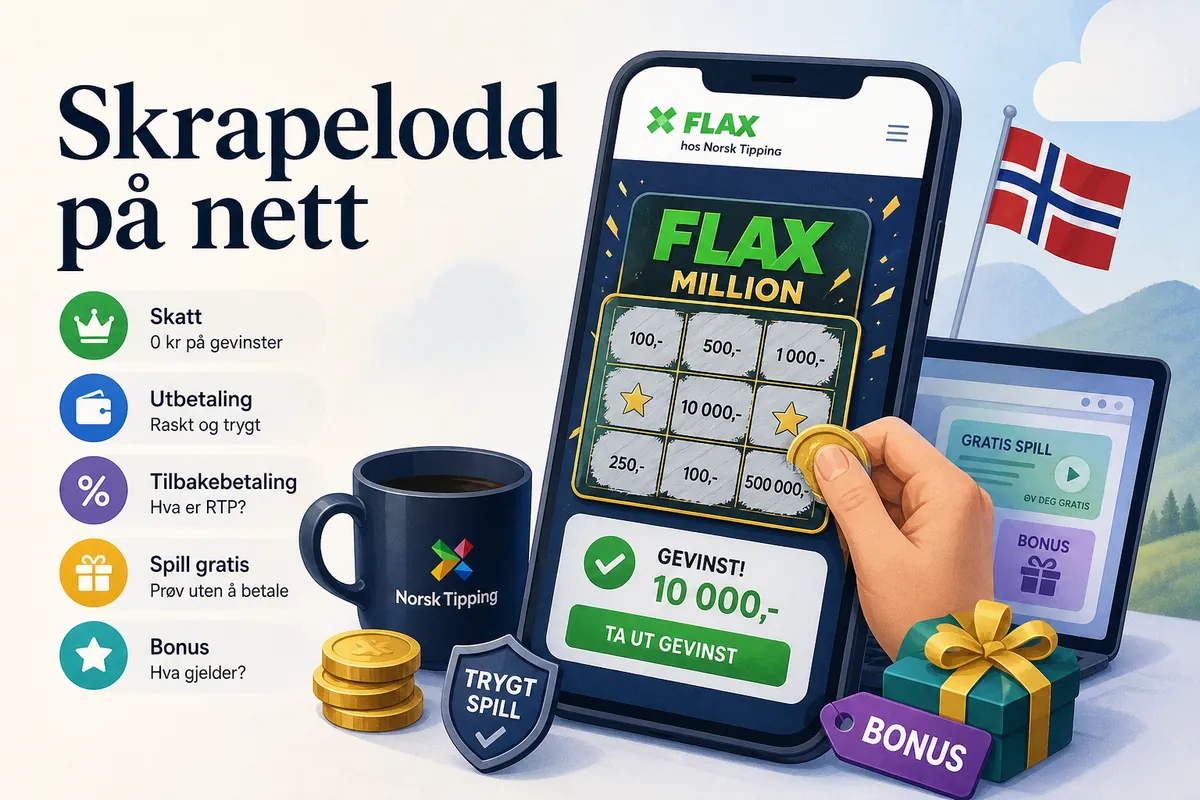 Skrapelodd på nett