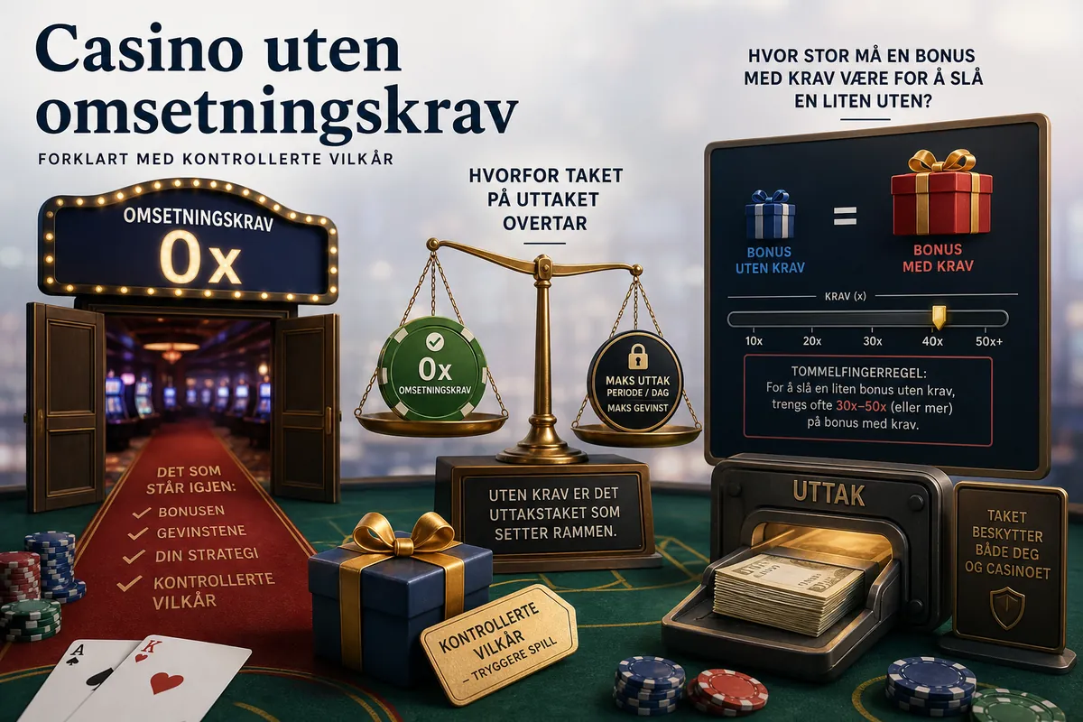 Casino uten omsetningskrav