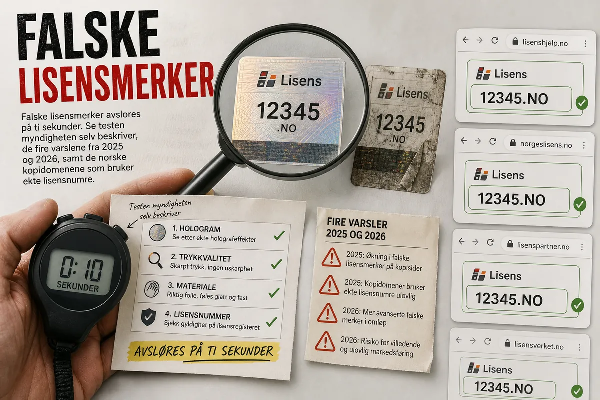 Falske lisensmerker