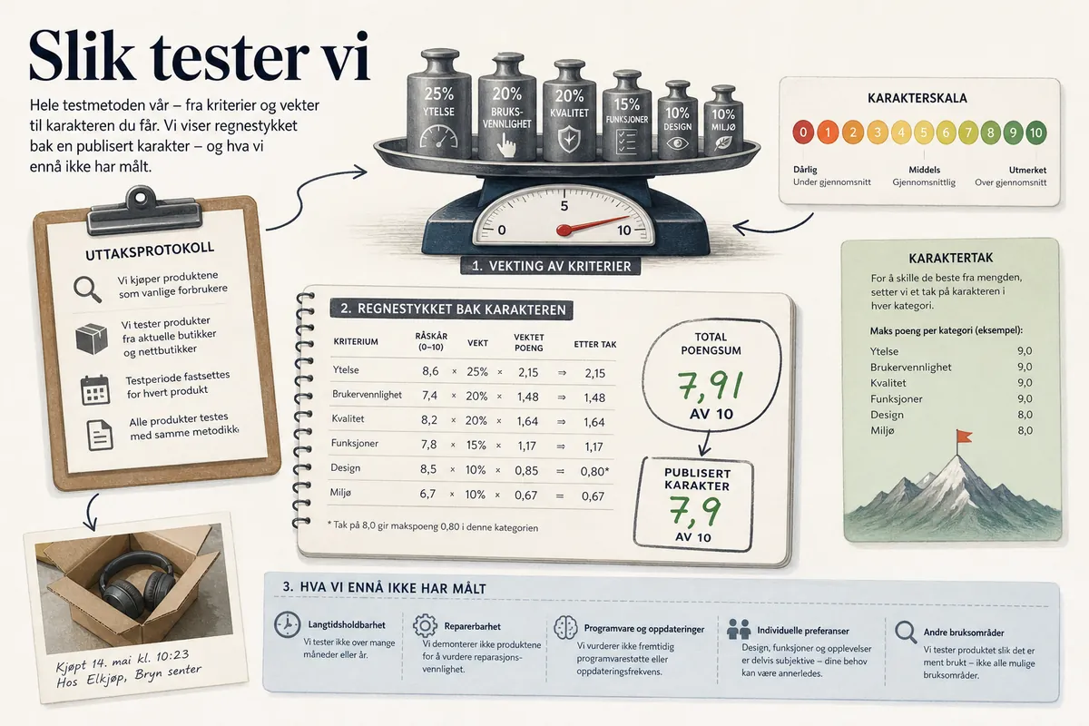 Slik tester vi